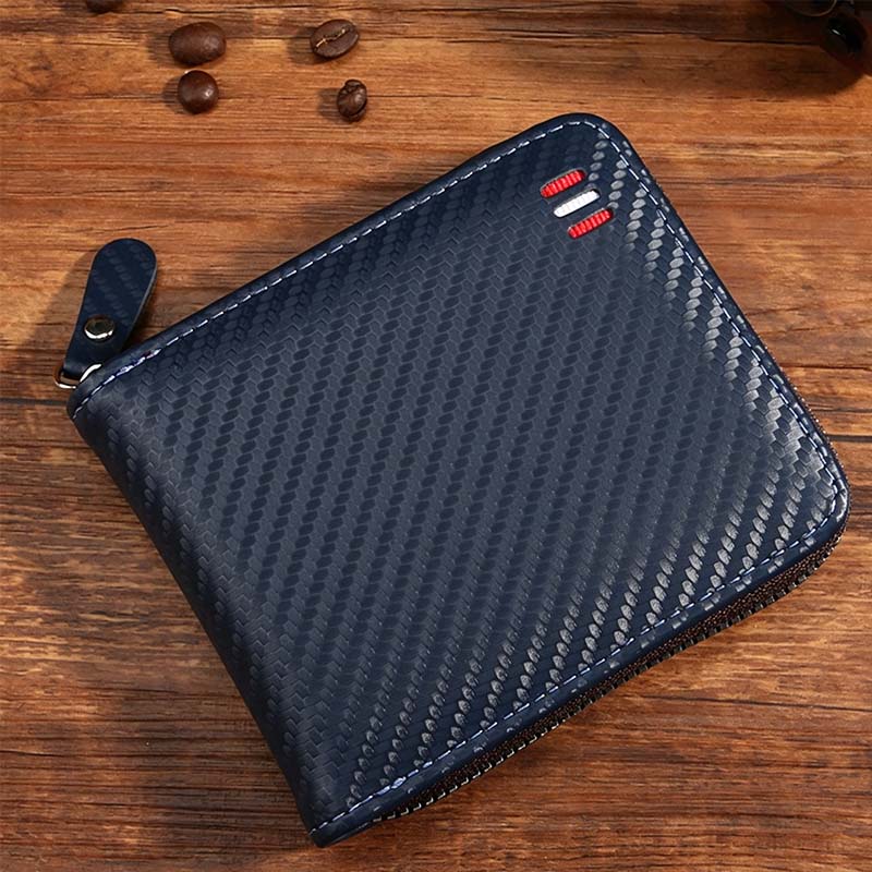 ⏳Begränsad tid – 50% rabatt⏰Elegant Herrplånbok med Dragkedja – Kompakt Bifold Design med Smart Förvaring