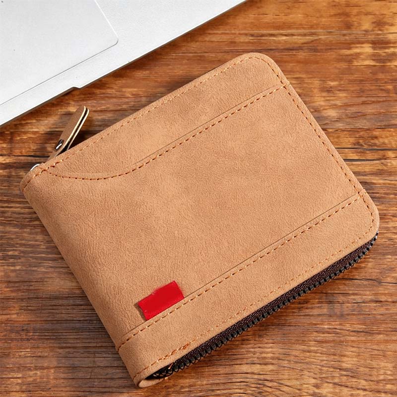 ⏳Begränsad tid – 50% rabatt⏰Elegant Herrplånbok med Dragkedja – Kompakt Bifold Design med Smart Förvaring