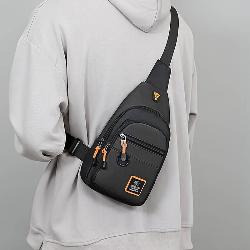 ⏰️50% Rabatt – Endast denna vecka!🎒✨ Vattentät crossbody-väska med flera fickor – smart förvaring, justerbar rem, hörlursuttag 🌧️