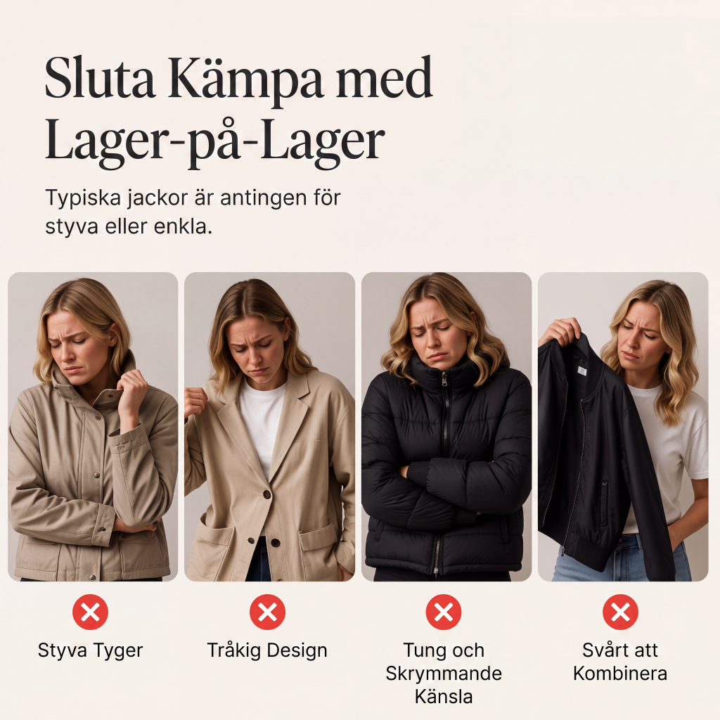 🧥Damens elegant ribbstickad kappa med jeansdetaljer