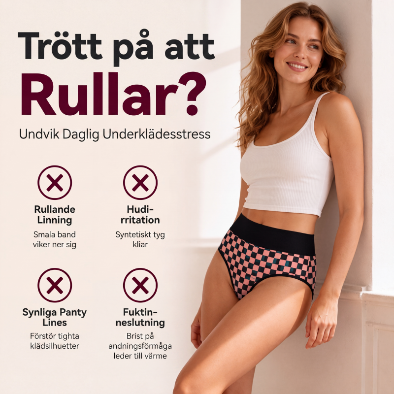 🩲Högmidjade Bomullstrosor för Kvinnor – Mjuka & Bekväma med Perfekt Passform