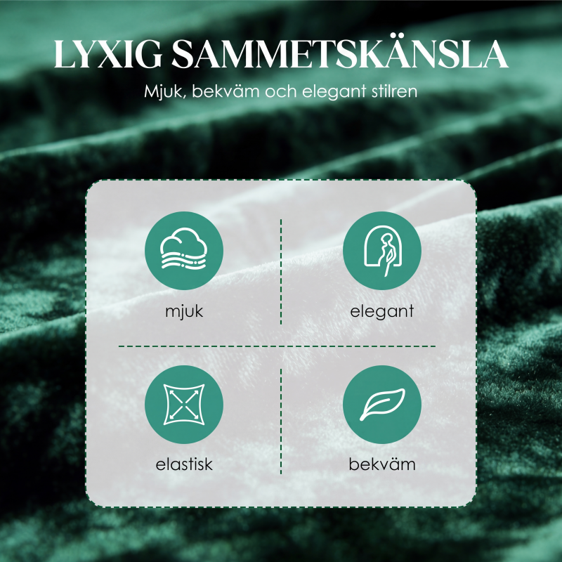 🎀Tvådelat sammetsset med topp och vida byxor