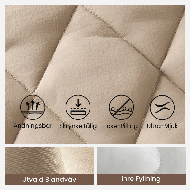 ❄️Stickad Patchwork Jacka för Kvinnor – Lätt Värmande Höstjacka med Praktiska Fickor