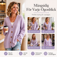 🍂Stickad cardigan i oversize med V-ringning för kvinnor
