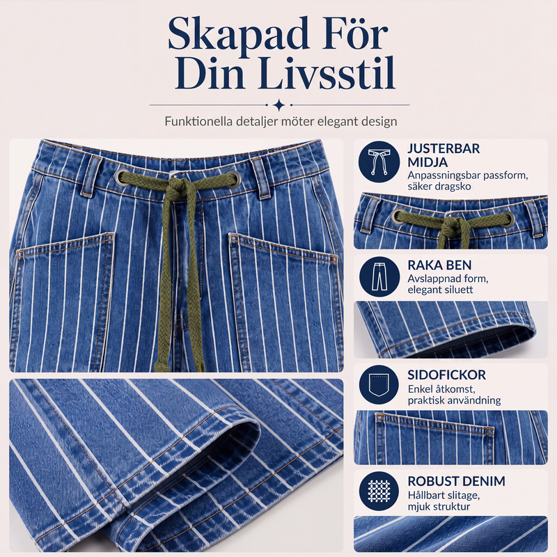 Nya ankomster📦 Klassiska randjeans i elastisk kvalitet