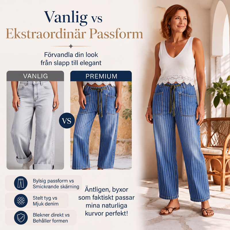 Nya ankomster📦 Klassiska randjeans i elastisk kvalitet