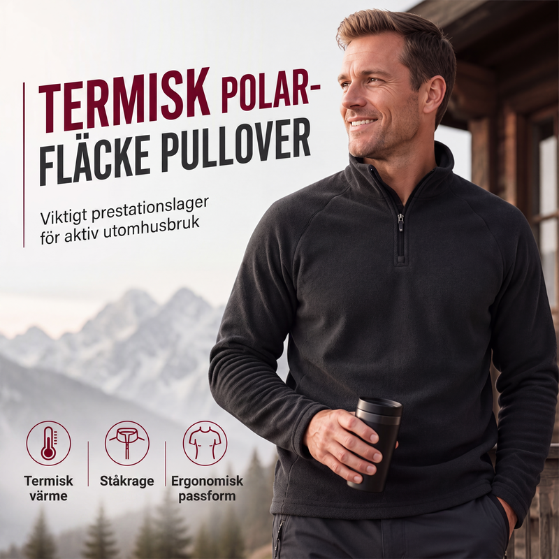 Bästsäljare🔥 🧥 Isolerande fleece-tröja med halvlång dragkedja – perfekt för vandring och vardag