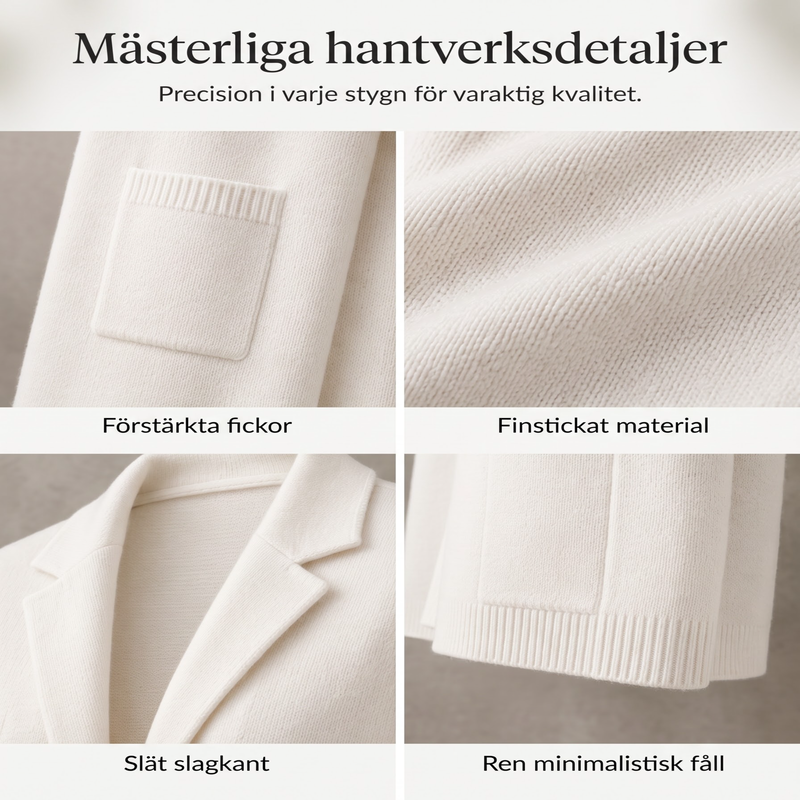 🍂Nya höstnyheter|Stickad kavajkofta för kvinnor – Elegant krage och mjuk komfort