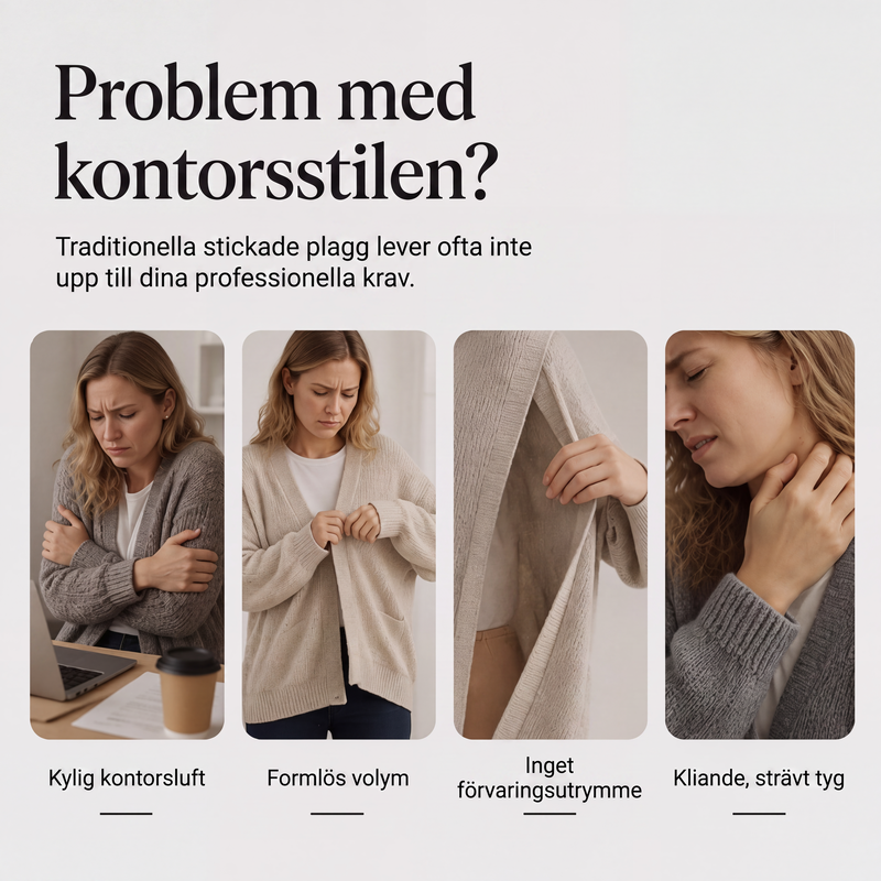 🍂Nya höstnyheter|Stickad kavajkofta för kvinnor – Elegant krage och mjuk komfort