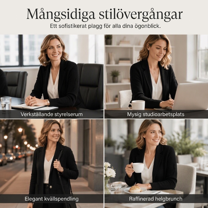 🍂Nya höstnyheter|Stickad kavajkofta för kvinnor – Elegant krage och mjuk komfort