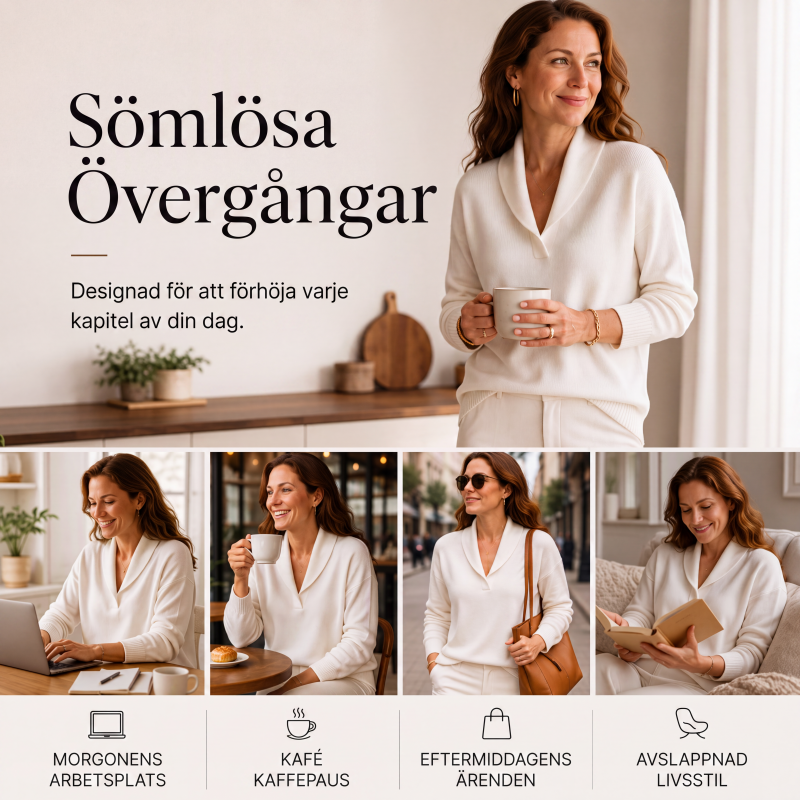 Elegant Damtröja med Sjalkrage – Mjuk och Bekväm Stickad Pullover för Vardagen