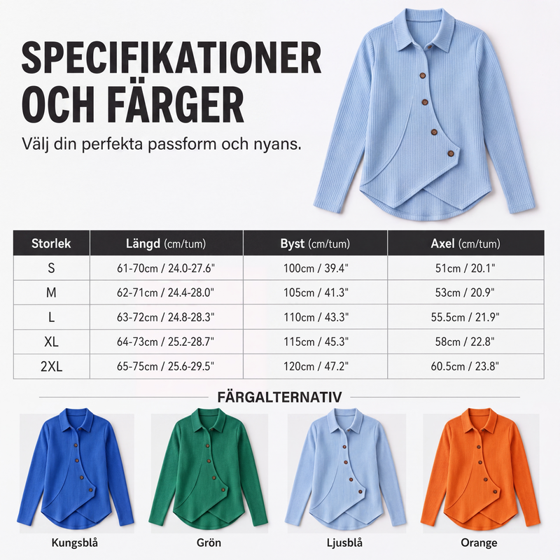 🔥Bästsäljare |👕 Oregelbunden crossover-hem med våffelstickning – modern & ledig för alla tillfällen