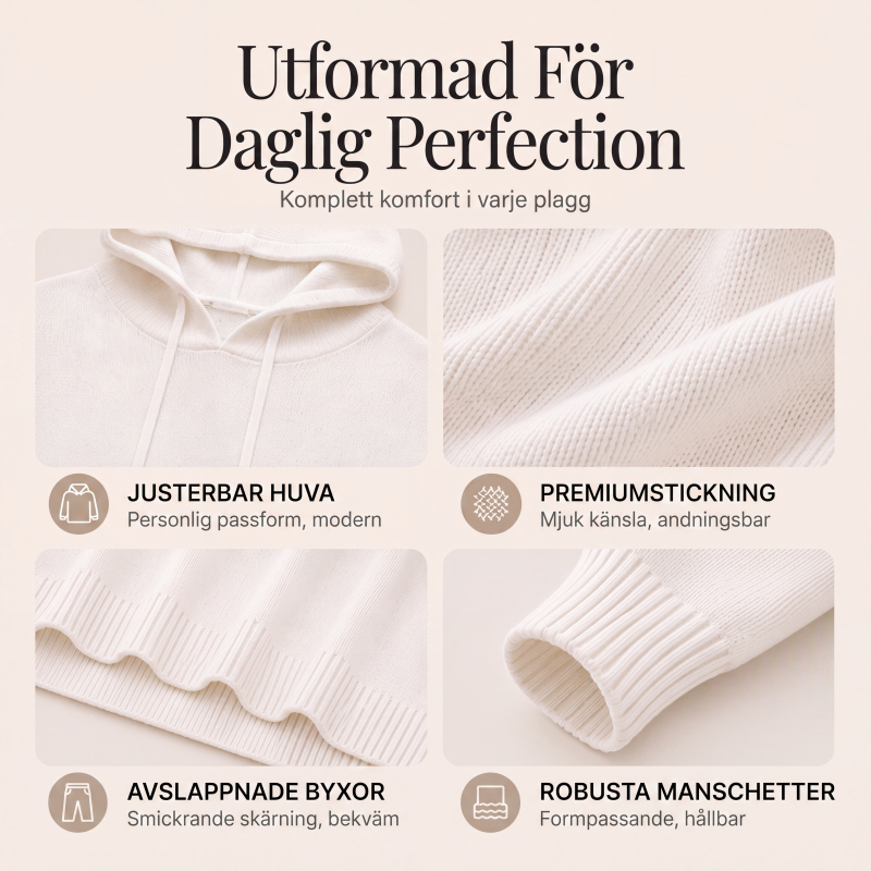Nyhetserbjudande✨|👚Elegant stickad huvtröja – bekväm värme och tidlös stil
