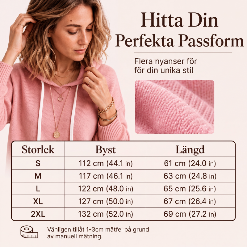 Nyhetserbjudande✨|👚Elegant stickad huvtröja – bekväm värme och tidlös stil
