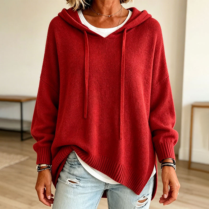 Nyhetserbjudande✨|👚Elegant stickad huvtröja – bekväm värme och tidlös stil