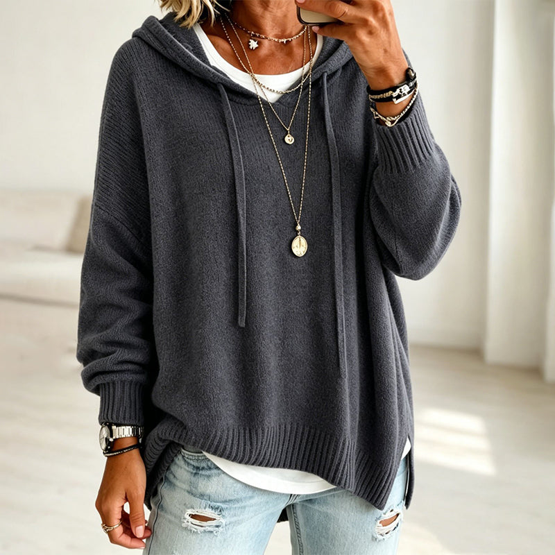 Nyhetserbjudande✨|👚Elegant stickad huvtröja – bekväm värme och tidlös stil