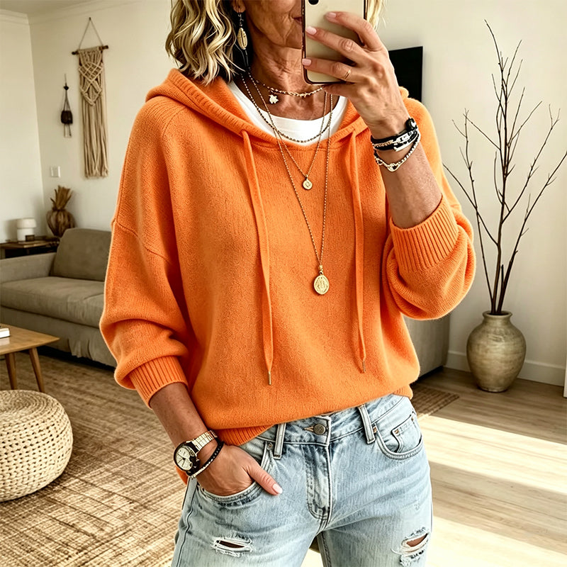 Nyhetserbjudande✨|👚Elegant stickad huvtröja – bekväm värme och tidlös stil