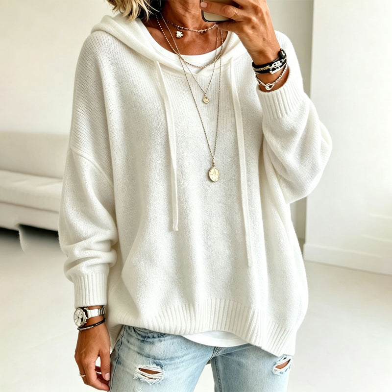Nyhetserbjudande✨|👚Elegant stickad huvtröja – bekväm värme och tidlös stil