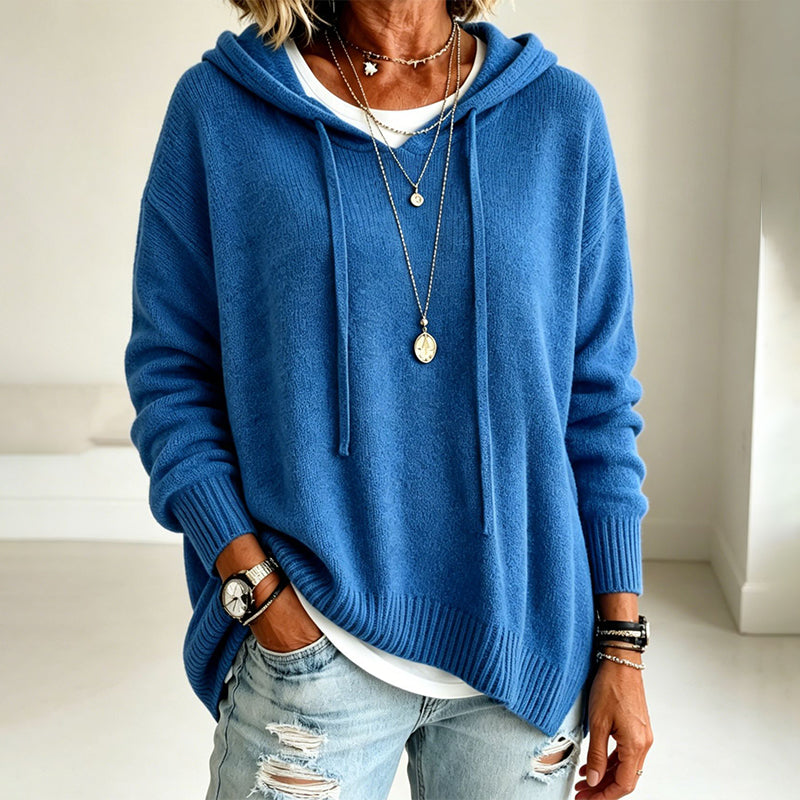 Nyhetserbjudande✨|👚Elegant stickad huvtröja – bekväm värme och tidlös stil