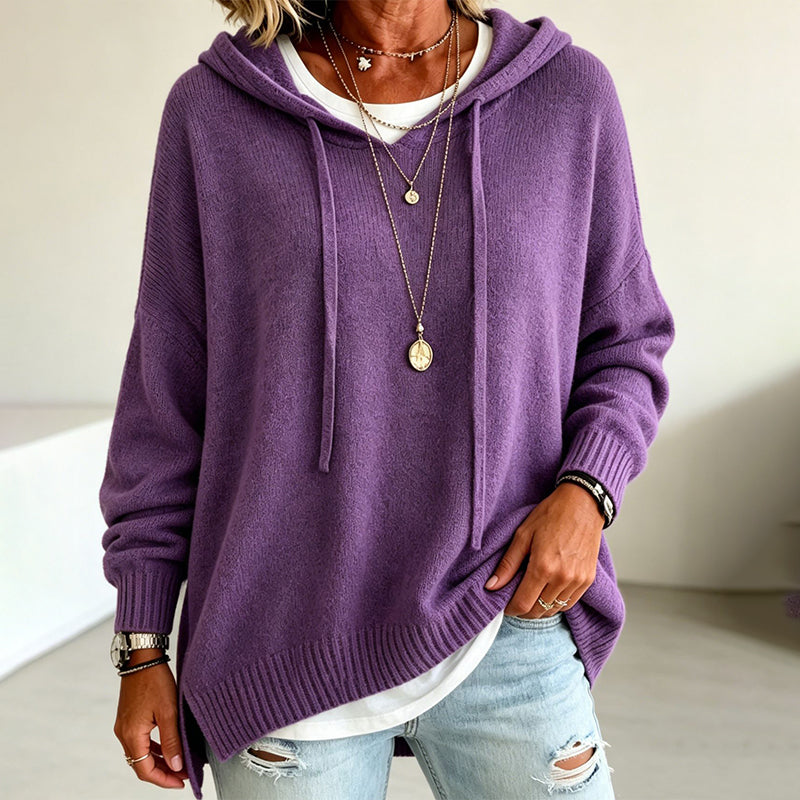 Nyhetserbjudande✨|👚Elegant stickad huvtröja – bekväm värme och tidlös stil