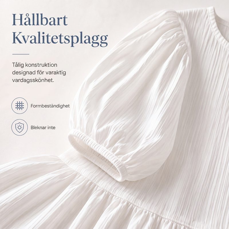 Nyhet✨ 🌸 Flödande maxiklänning med volangdetaljer – mjuk och andningsbar för hela dagen
