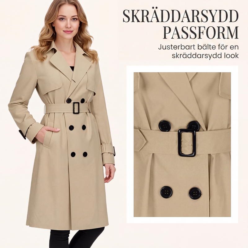 ✨ Tidlös Elegans För Hösten | Klassisk Dubbelknäppt Trenchcoat Med Perfekt Passform