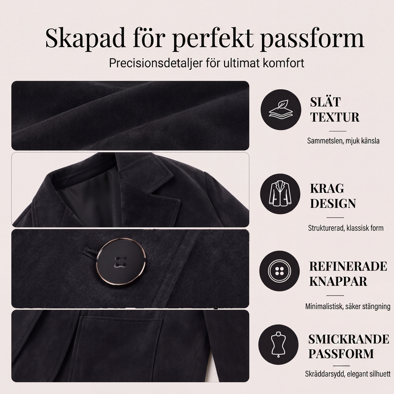 📢📢Tidsbegränsad rabatt – Köp nu!|Kvinnors mockajacka i blazermodell