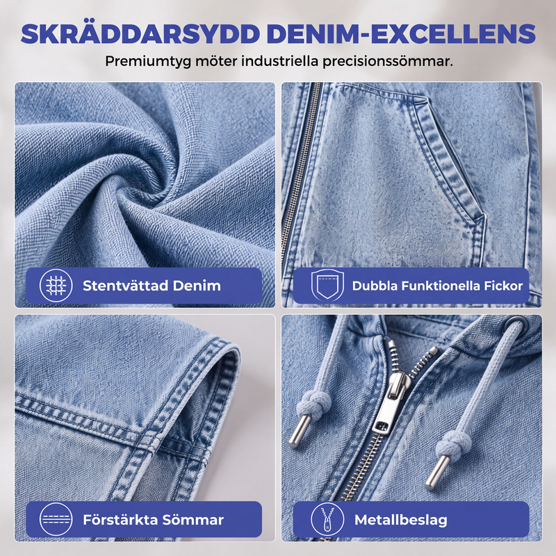 🍂Höstens bästsäljare|Mysig Jeansväst för Dam – Trendig Oversize Stil Perfekt för Höstens Lager-på-Lager