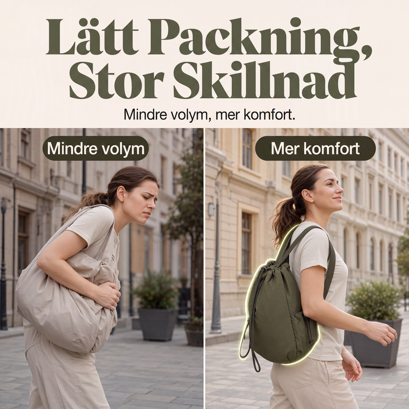 Nyhet✨🎒Rymlig damväska med dragsko – Din perfekta vardagsväska för alla tillfällen