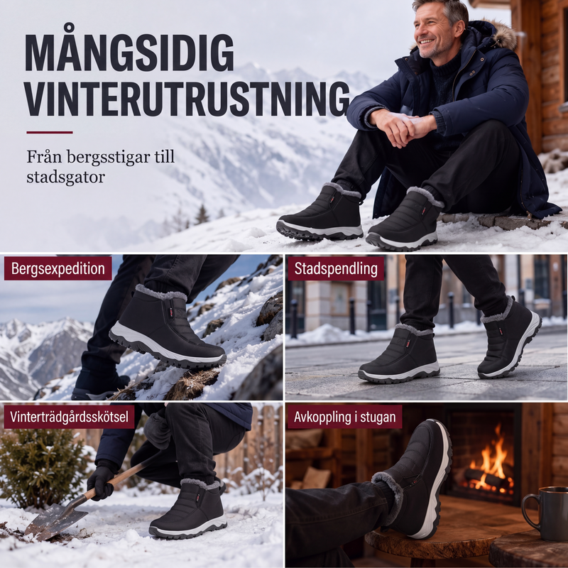 🍂Höstspecial – Endast denna vecka!|Vintervarma slip-on snöstövlar för män