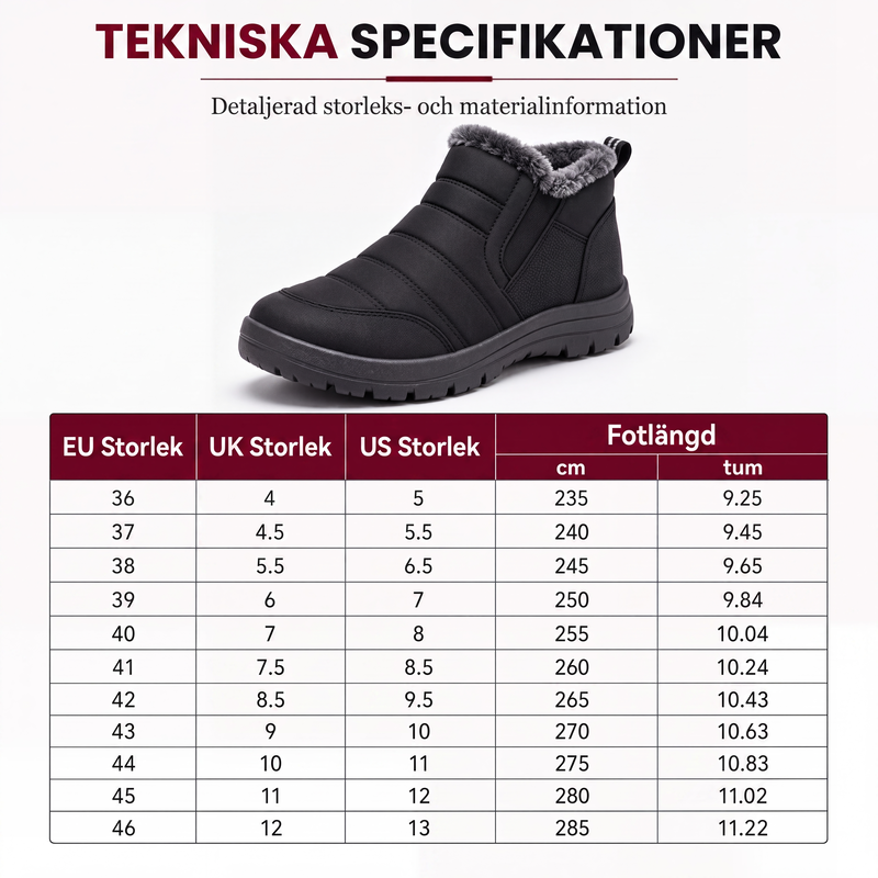 🍂Höstspecial – Endast denna vecka!|Vintervarma slip-on snöstövlar för män