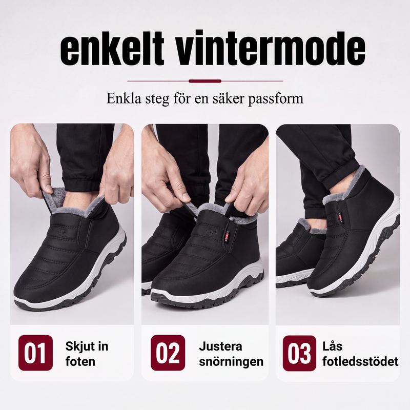 🍂Höstspecial – Endast denna vecka!|Vintervarma slip-on snöstövlar för män