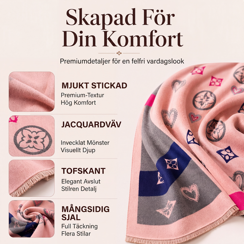 Nyhet✨|Damernas Värmande Vintersjal – Elegant Wrap för Kalla Dagar