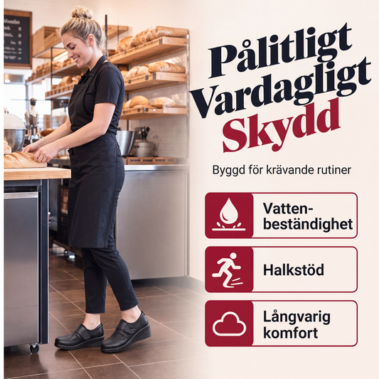 🔥 Tidsbegränsat erbjudande ✨Vattentäta Arbetsskor för Dam – Halksäkra Komfortskor för Långa Arbetsdagar