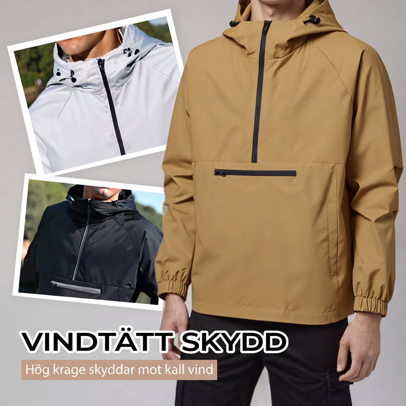 Vindtät och vattentät utomhusjacka för män