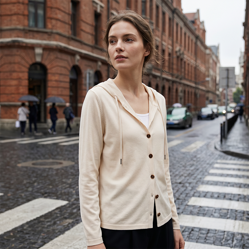 Nya ankomster📦|Kvinnors ledig huvad cardigan med knappar