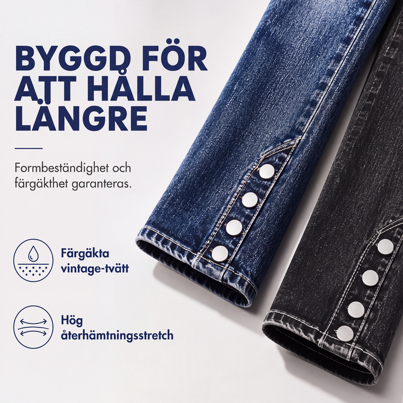 💎👖 Bästsäljare| Tidlösa Jeans för Kvinnor – Stretch Denim med Smickrande Passform och Komfort