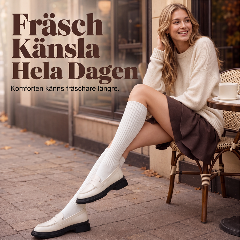 ⏰️Sista 3 dagar – Köp 1, få 3!✨|Slimmande Knästrumpor för Damer – Bekväma Kompressionsstrumpor med Elegant Passform