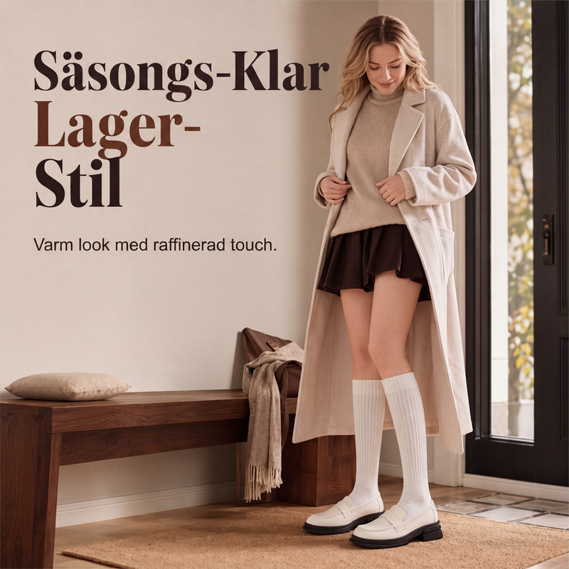 ⏰️Sista 3 dagar – Köp 1, få 3!✨|Slimmande Knästrumpor för Damer – Bekväma Kompressionsstrumpor med Elegant Passform