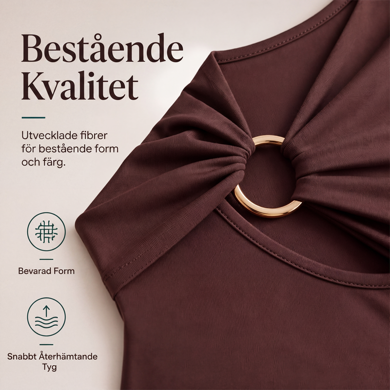 Nyhet✨| Elegant topp med utskurna detaljer för dam – smickrande passform för en modern stil