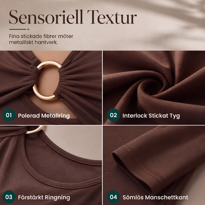 Nyhet✨| Elegant topp med utskurna detaljer för dam – smickrande passform för en modern stil