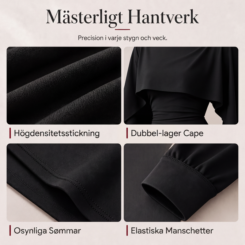 🍂Höstens exklusiva erbjudande|Damernas Elegant Stickad Cape Tröja – Bekväm Höststil