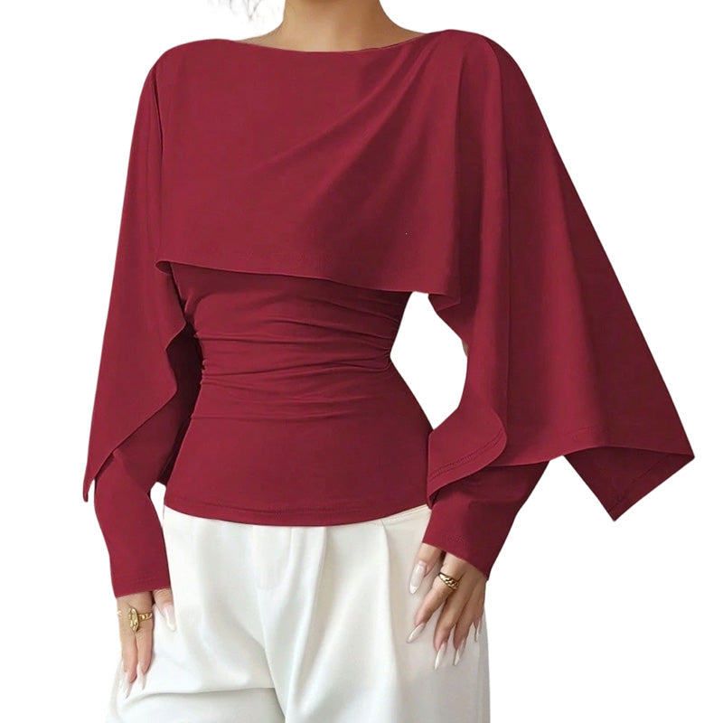 🍂Höstens exklusiva erbjudande|Damernas Elegant Stickad Cape Tröja – Bekväm Höststil