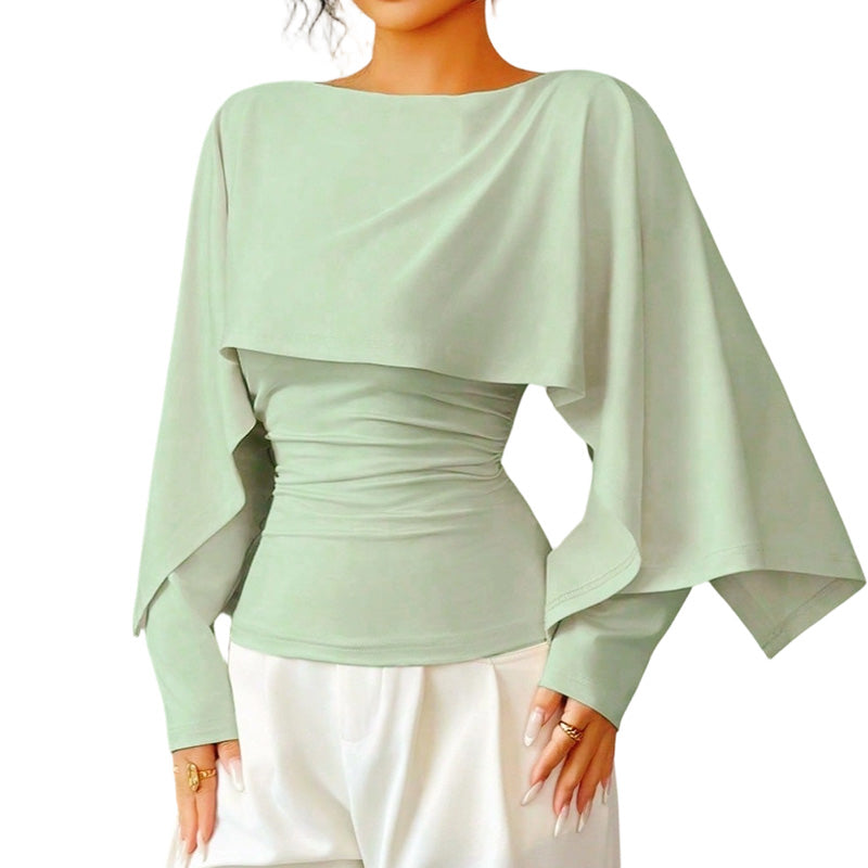 🍂Höstens exklusiva erbjudande|Damernas Elegant Stickad Cape Tröja – Bekväm Höststil