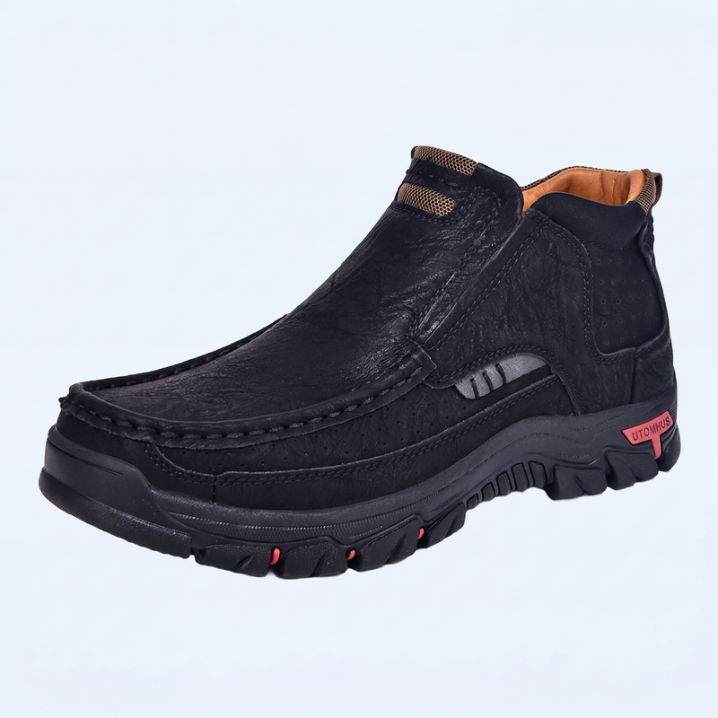 👞Slip-On Skor för Herr i PU-Läder – Bekväma Vardagsskor med Robust Yttersula