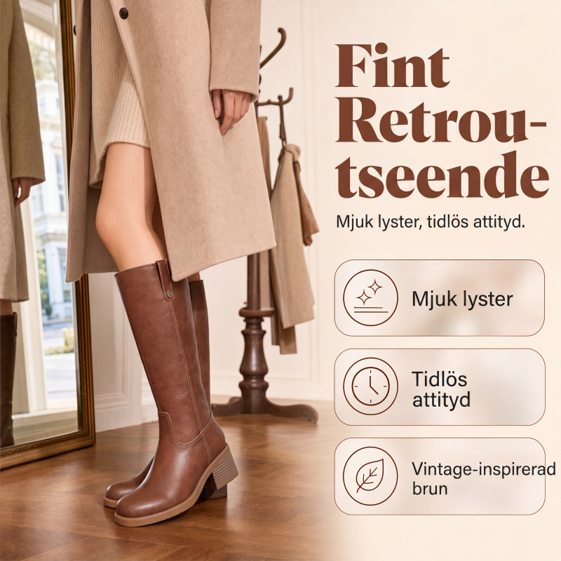 Nyhet✨|Damers knähöga stövlar i klassisk stil – Bekväma höststövlar med elegant passform