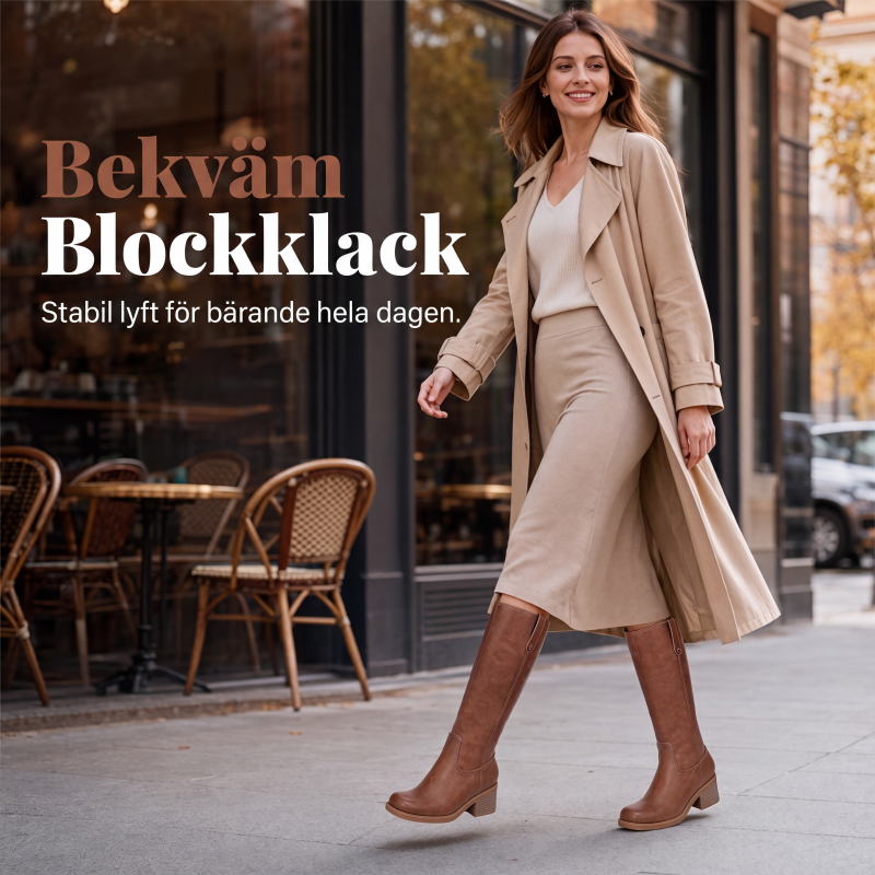 Nyhet✨|Damers knähöga stövlar i klassisk stil – Bekväma höststövlar med elegant passform