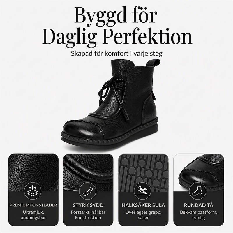 Nyhet✨|Klassiska ankelboots för kvinnor – bekväma boots för höst och vardag