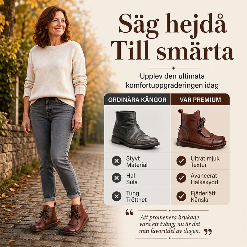 Nyhet✨|Klassiska ankelboots för kvinnor – bekväma boots för höst och vardag