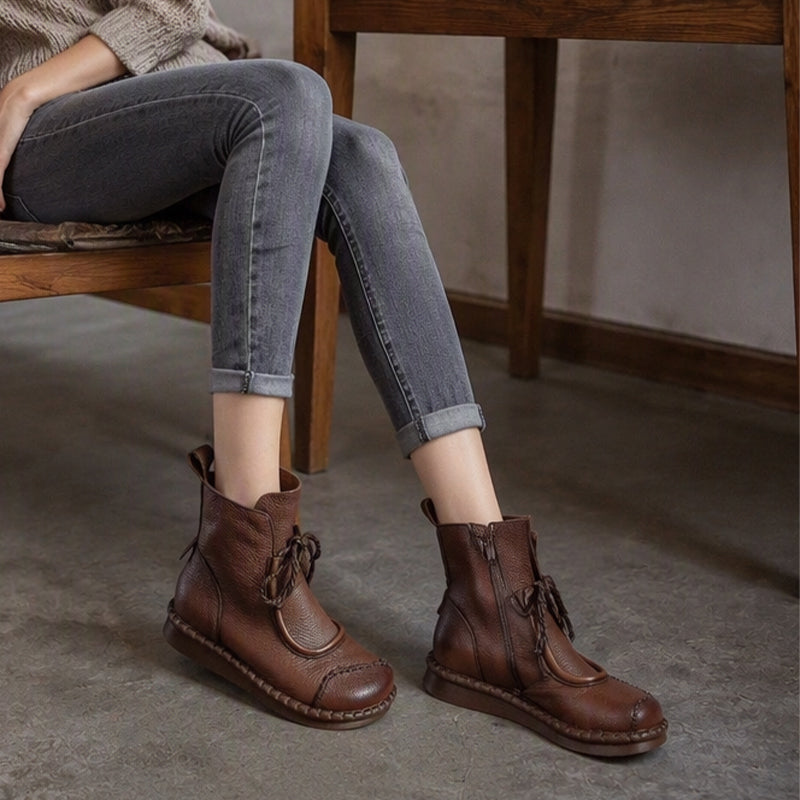 Nyhet✨|Klassiska ankelboots för kvinnor – bekväma boots för höst och vardag